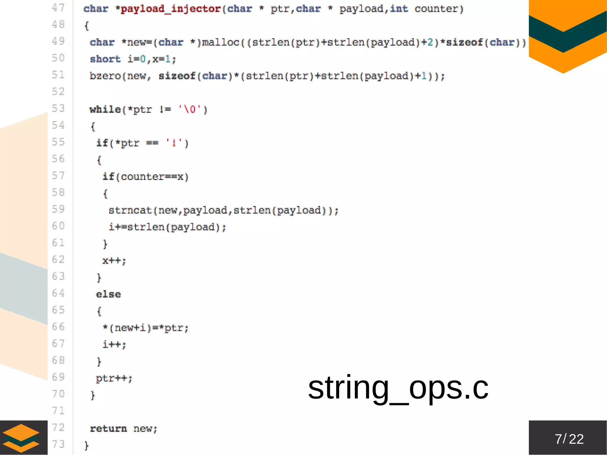 7/ 22
®
string_ops.c
 
