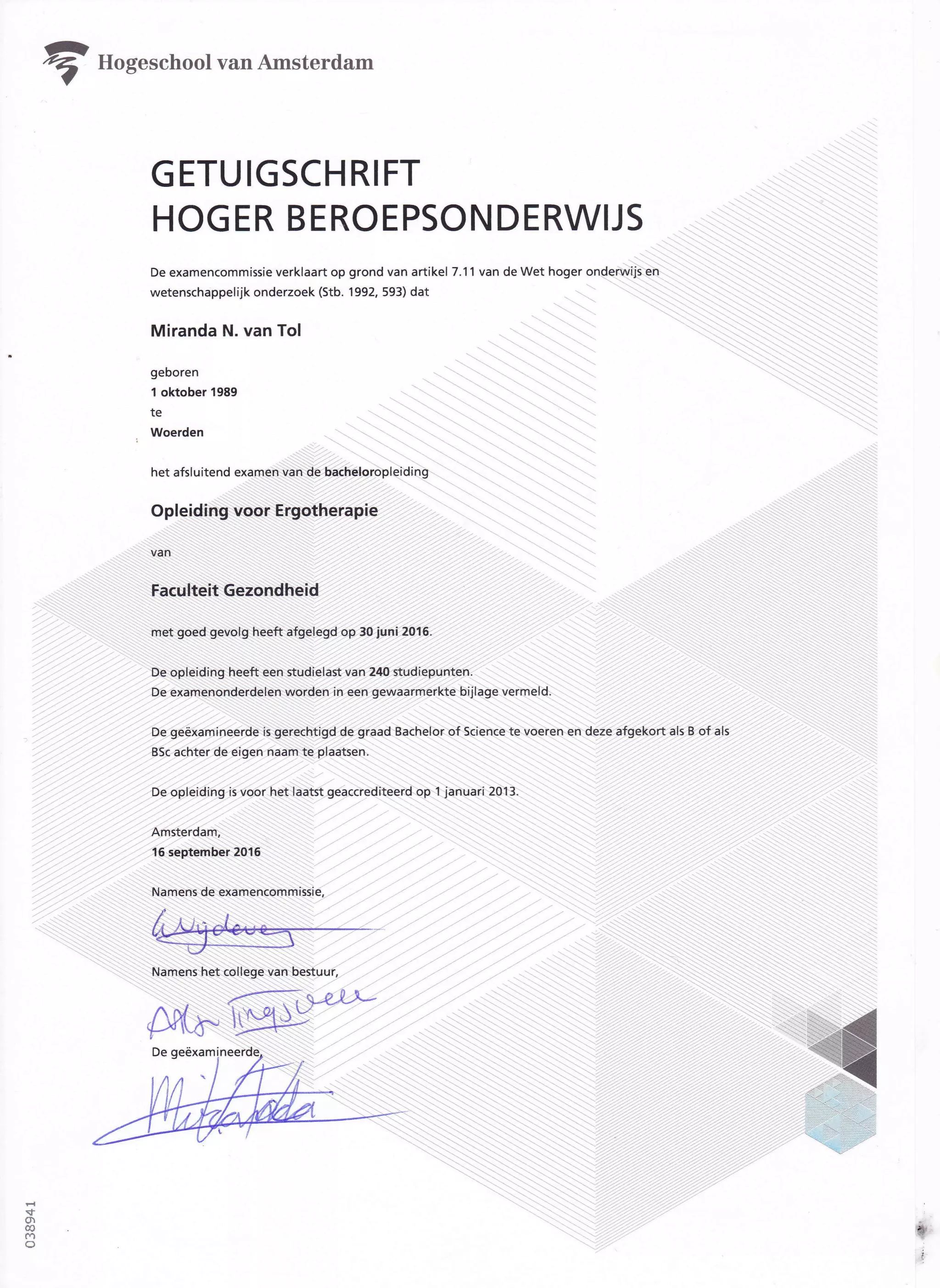 Diploma opleiding ergotherapie pdf