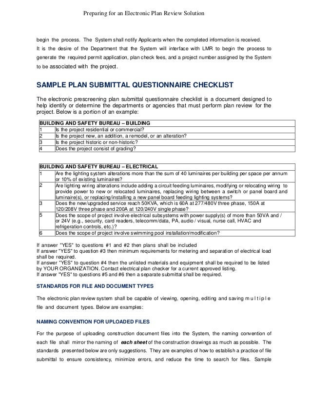 Prepaing for an Electronic Plan Review Solution 9_18_2014