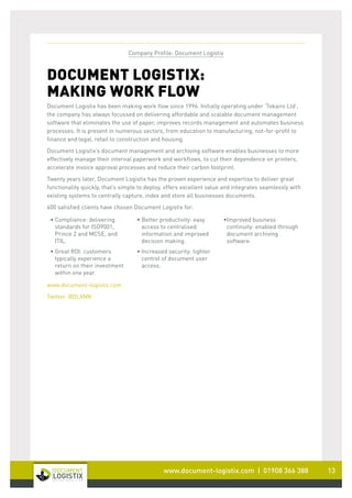 Document Logistix Press Pack | PDF | Cloud Computing | Internet