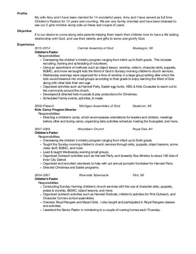 michael hagerman resume resume for pastors