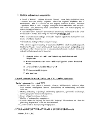 Associate Advocate Cv.pdf LEGAL Associate_CV | DOC | Legal Services Industry | Industries