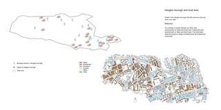 Business places in Islington borough
Hotels in Islington borough
Stop over
Islington borough and local area
Hotels in the Islington borough £52-259 minimum price per
room, one night.
Reflection
The building is located between an office area
(predominant on South and East) and a residential area
(predominant on West and North side). This information
helps the project to design something that will facilitate the
community.
Retail
Residential
Education
Industry
Office
Hotel
G
oswellRoad
N
 