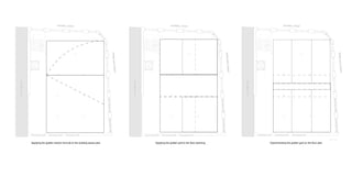 MORELANDSTREET
GOSWELL ROAD
FIRST FLOOR
MORELANDSTREET
GOSWELL ROAD
SECOND FLOOR
Second Floor Terrace
250-252GOSWELLROAD
250-252GOSWELLROAD
Lift
Lift
MORELANDSTREET
GOSWELL ROAD
FIRST FLOOR
MORELANDSTREET
GOSWELL ROAD
SECOND FLOOR
Second Floor Terrace
250-252GOSWELLROAD
250-252GOSWELLROAD
Lift
Lift
Applying the golden section formula to the building space plan Applying the golden grid to the floor planning
MORELANDSTREET
GOSWELL ROAD
FIRST FLOOR
250-252GOSWELLROAD
Lift
Experimenting the golden grid on the floor plan
 