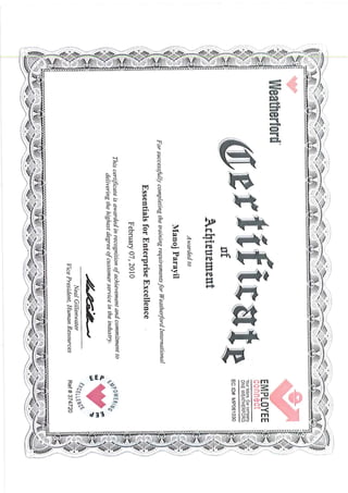 Online Training Certificates