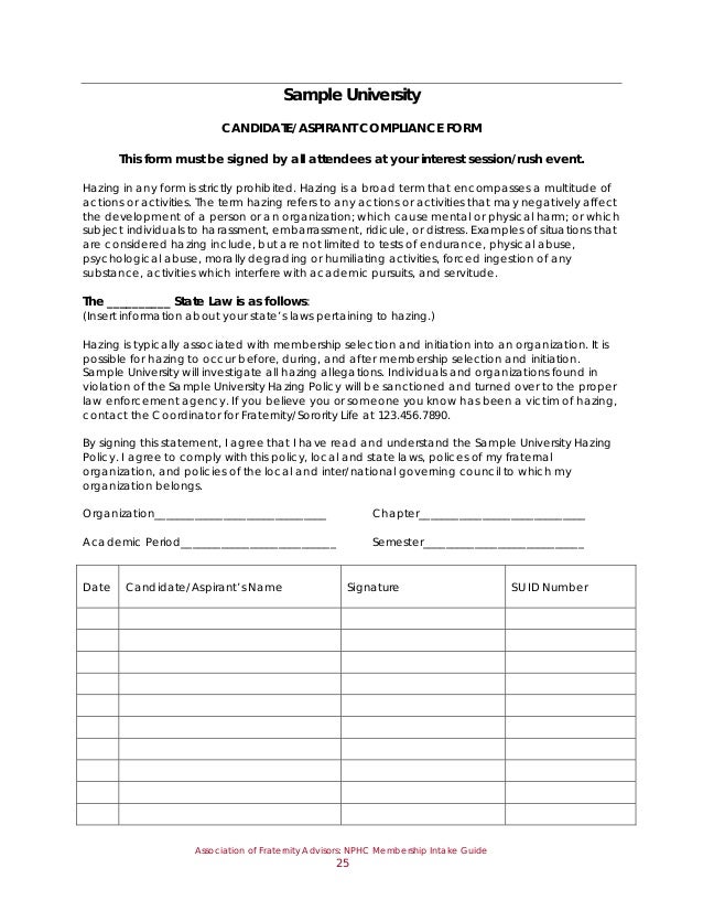 Membership Intake Guide Nphc