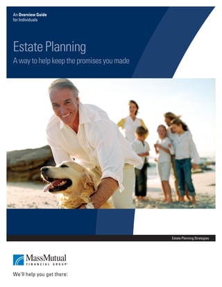 Estate Planning Strategies
An Overview Guide
for Individuals
Estate Planning
A way to help keep the promises you made
 