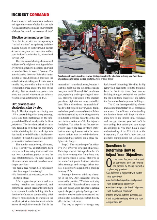 Command Article Firehouse Magazine | PDF
