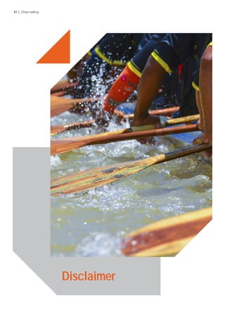 Disclaimer
87 | Direct selling
 