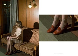 H A I R  E T C .
- 3 6 -Πλεκτό τοπ και παπούτσια Istoria. Φούστα Sportmax, Max Mara. Κάλτσες Calzedonia. Παπούτσια Istoria, κάλτσες Calzedonia..
 