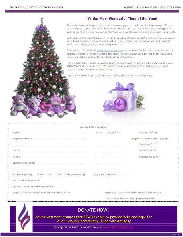 project newsletter template