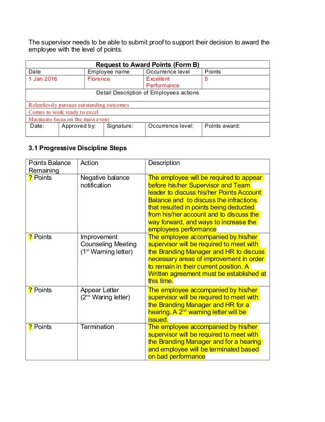 performance program template
