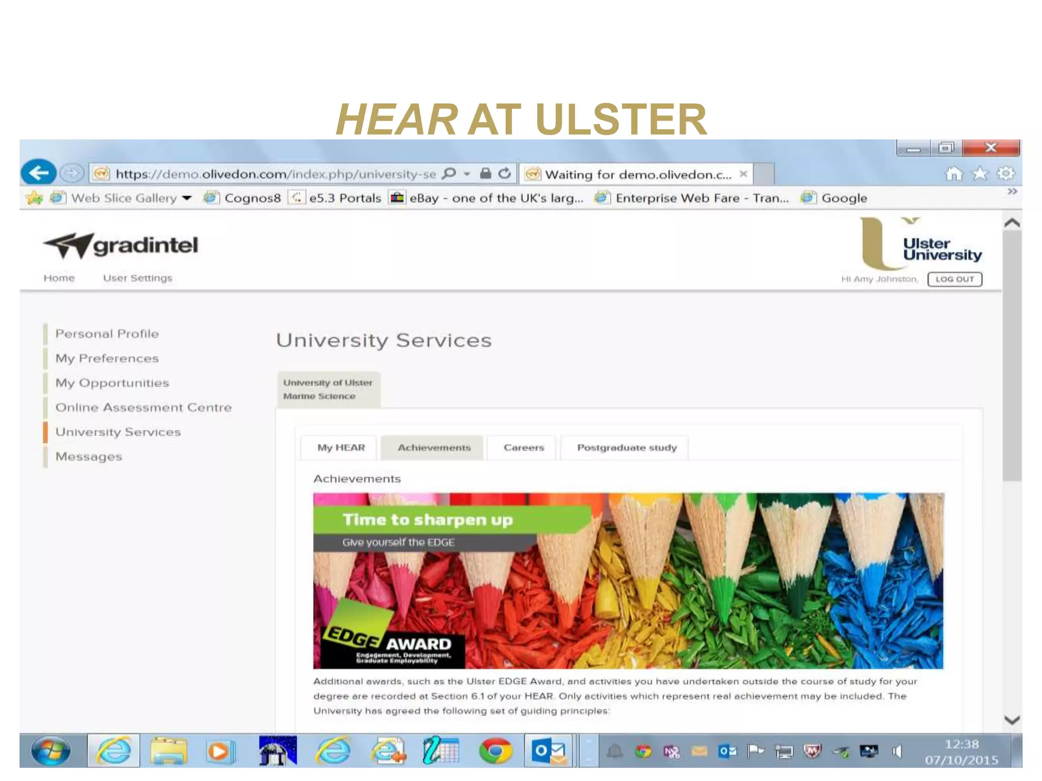 HEAR AT ULSTER
 