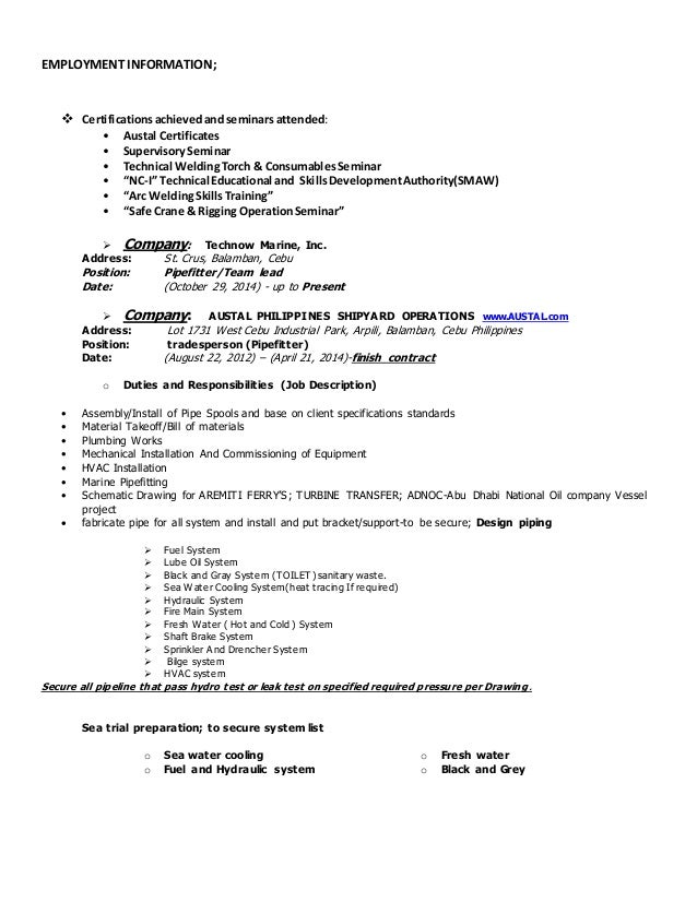 stephen canas cv pipefitter