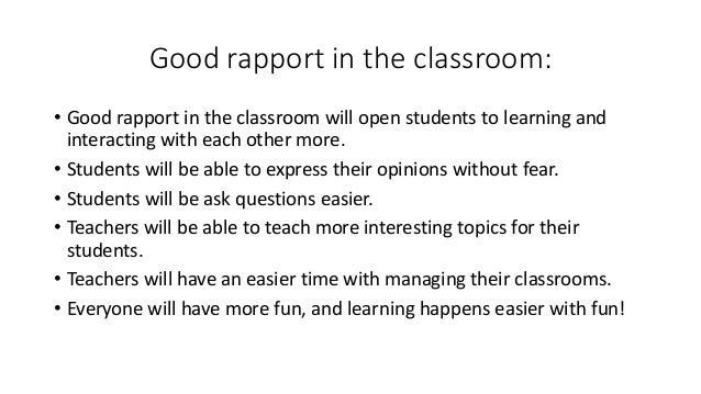 Teacher Rapport Examples Example Of Good Rapport _ Les Différents Types De Rapports – NVSWUV