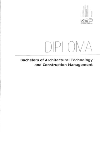 Bachelor of Architectural Technology and Construction Management | PDF