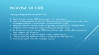 Proposal for Ski Resort | PPTX