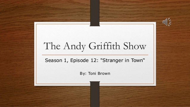 Andy griffith episodes season 1