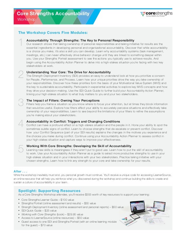 Core Strengths Accountability