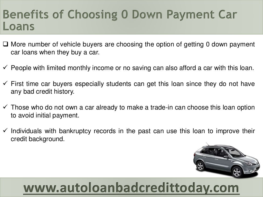 0 Down Payment Car Loans at Lowest Rate of Interest