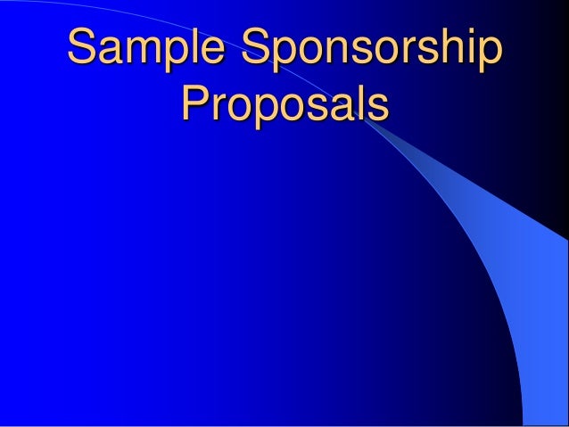 How To Write A Corporate Sponsorship Package