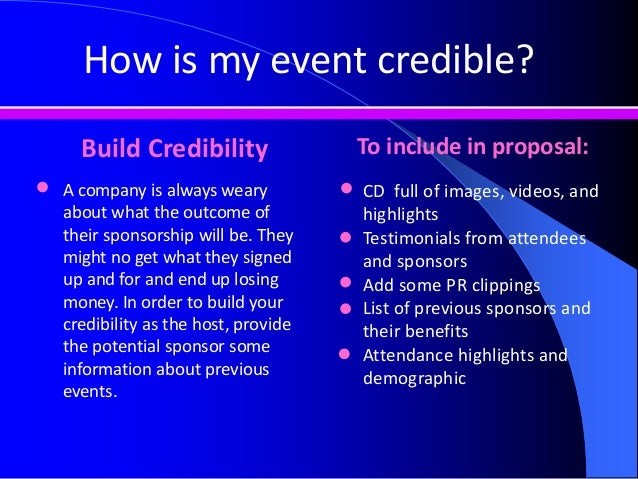how to get sponsors for event