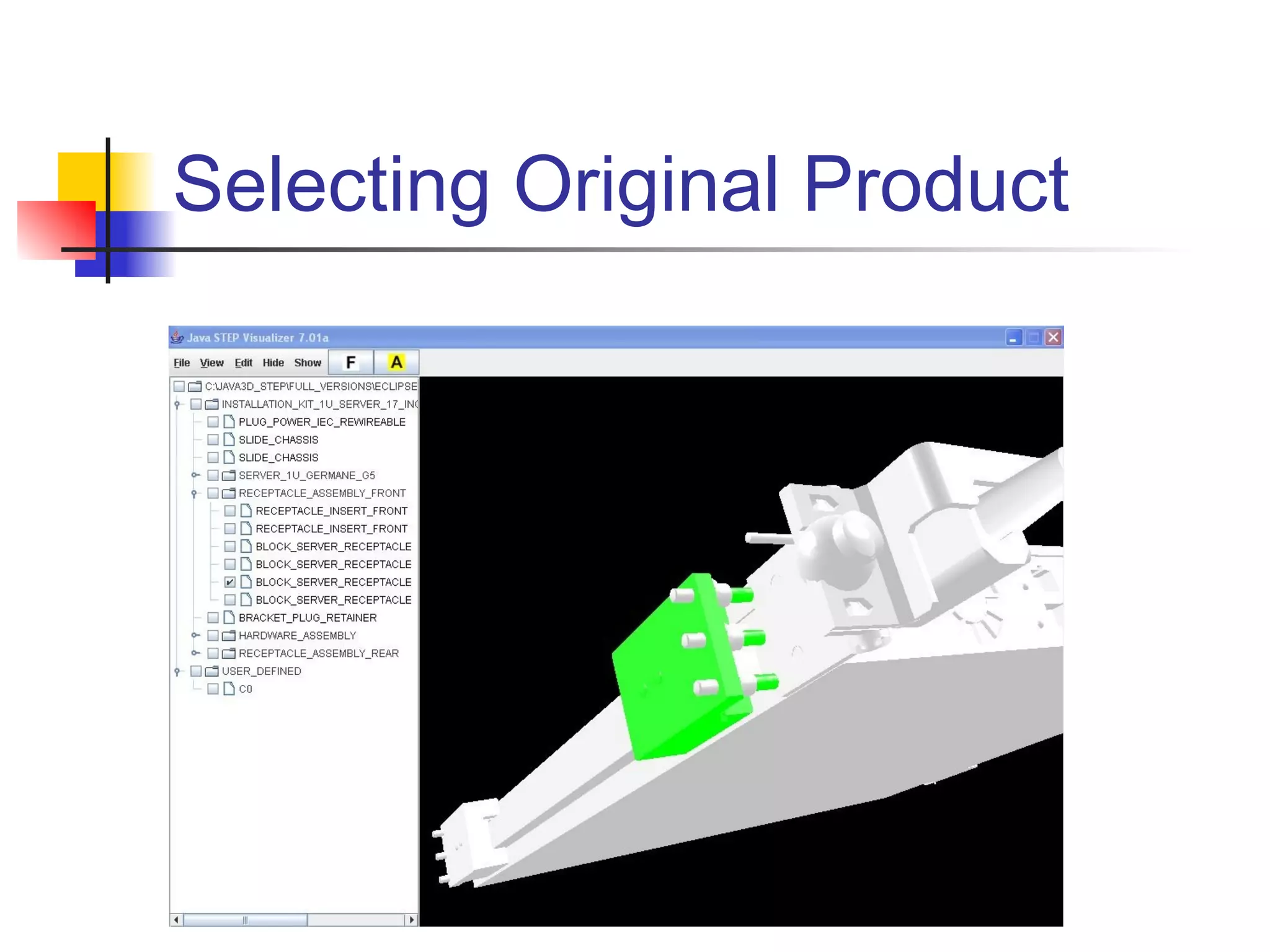 Selecting Original Product
 