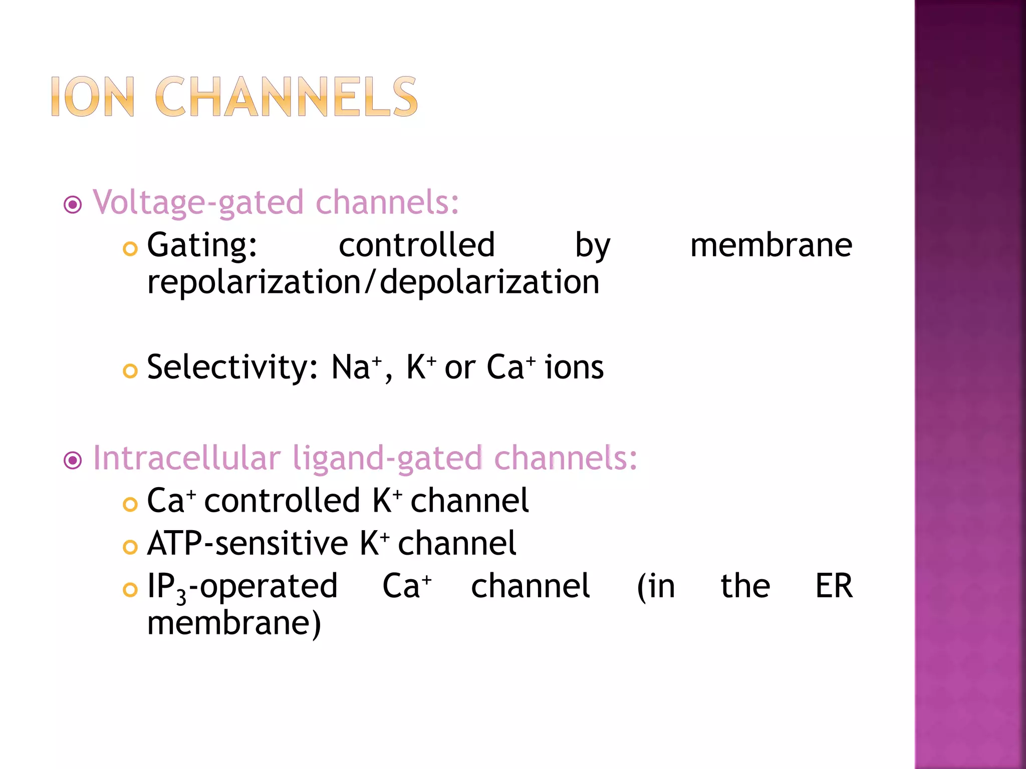 Ion channels as drug target | PPTX
