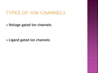 Ion channels as drug target | PPTX