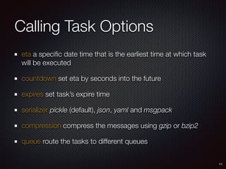 Celery - A Distributed Task Queue | PDF