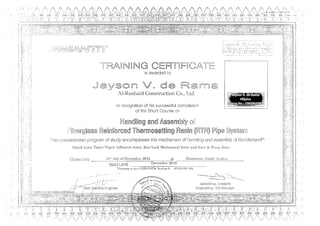 Certificate RTR Training