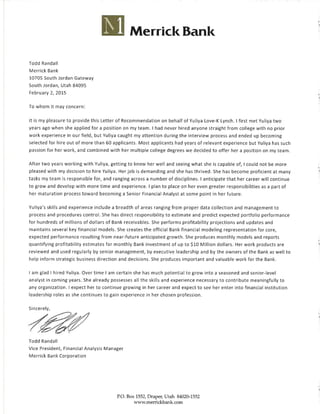 Recommendation Letter Todd Randall