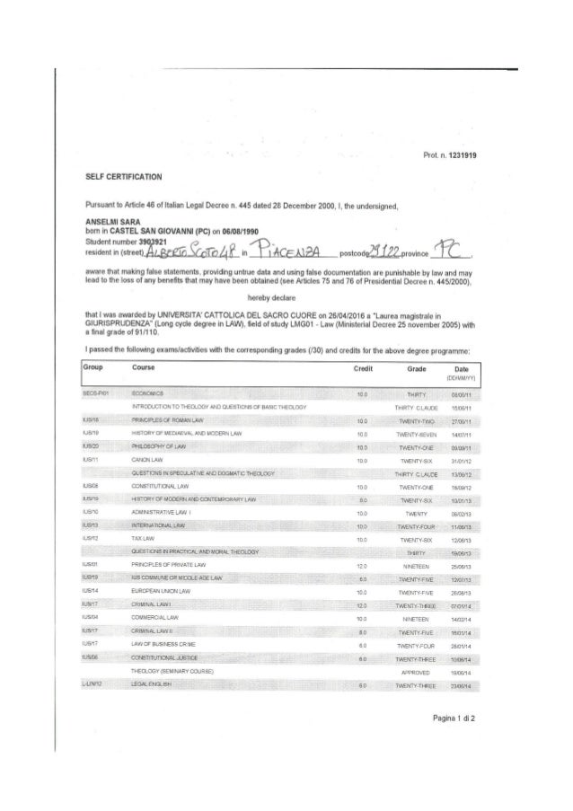 certification degree