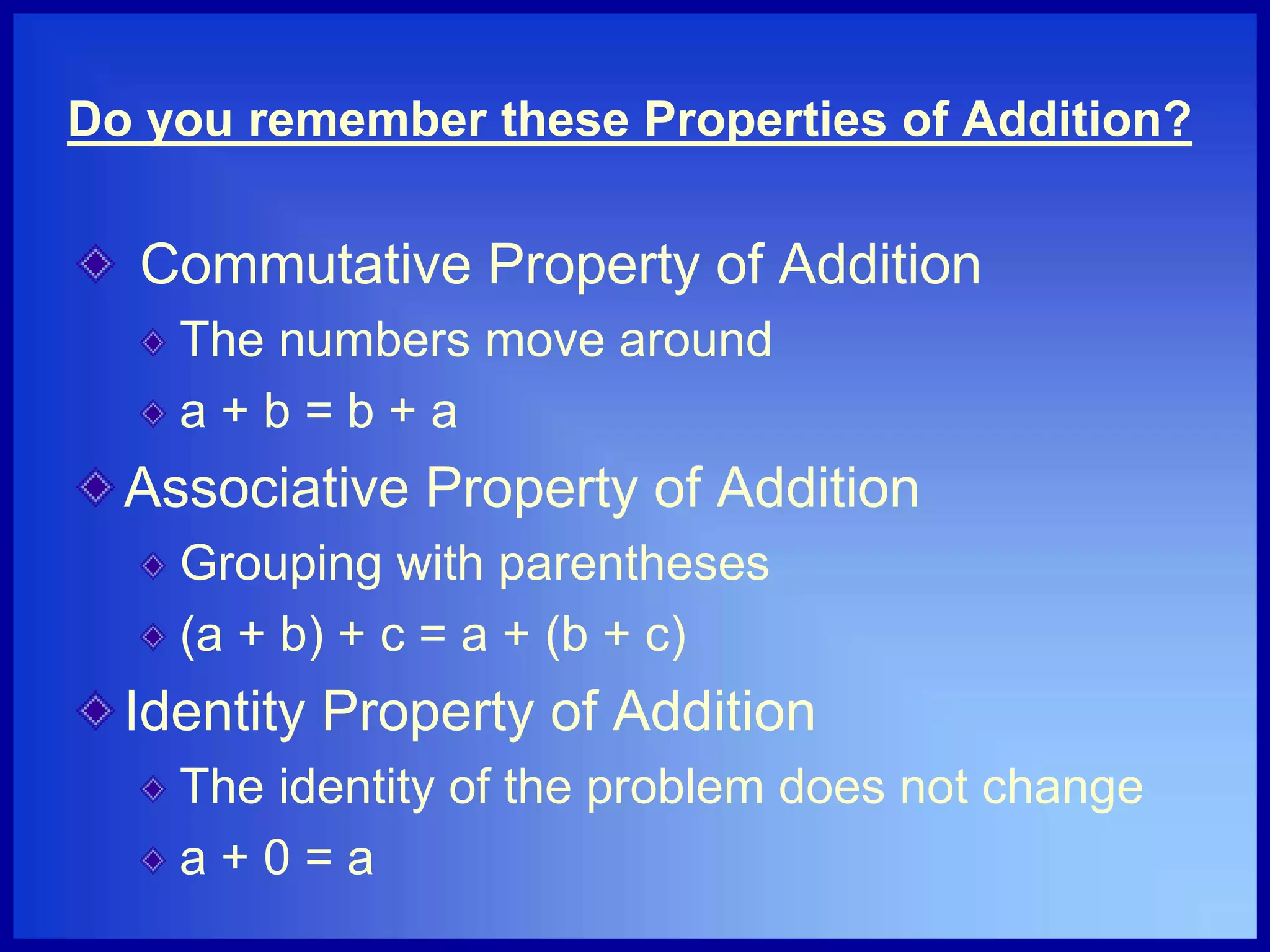 PROPERTIES OF MULTIPLICATION | PPT, image size:2048x1536