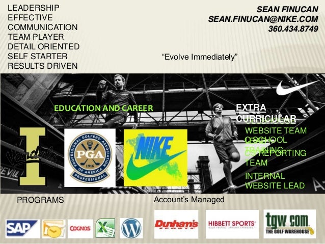 nike one pager