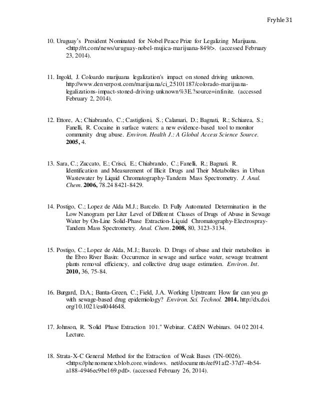 Decriminalization of cannabis thesis
