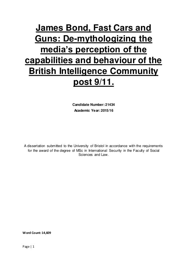 Dissertation msc thesis