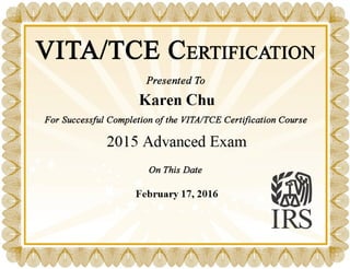 Advance certificate(2)