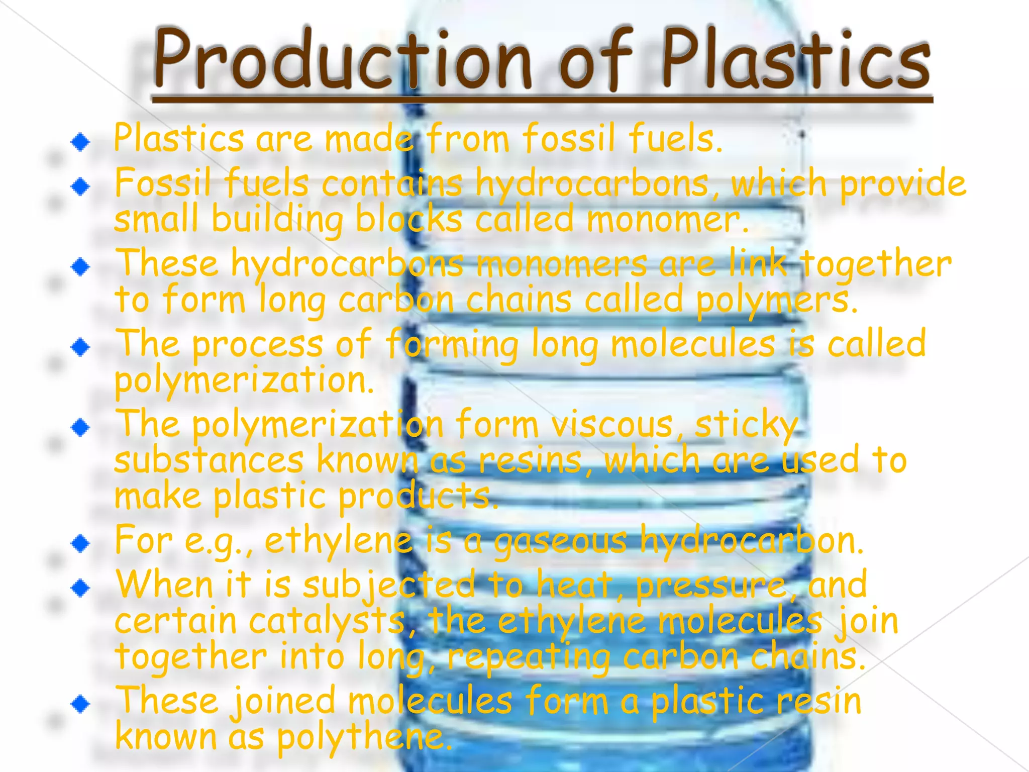 Which Substance Is Important In Making Plastics