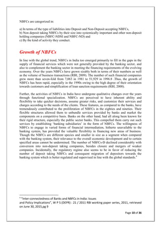 Analysis of the Efficiency of NBFCs | PDF