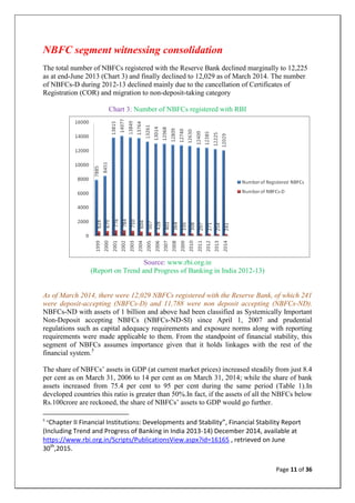 Analysis of the Efficiency of NBFCs | PDF