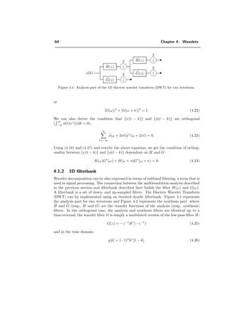 64 Chapter 4. Wavelets
x(k)
˜G(z) 
 