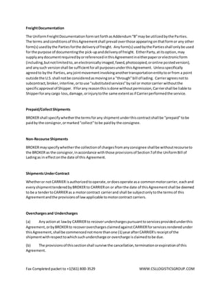 Carrier Full Packet | DOCX