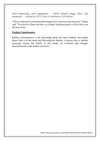 Impact of Social media on Consumer Preferences in Fashion Trends | PDF