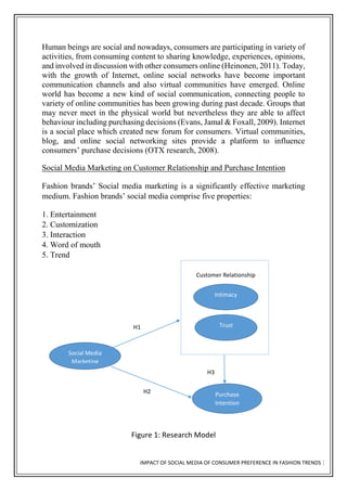 Impact of Social media on Consumer Preferences in Fashion Trends | PDF