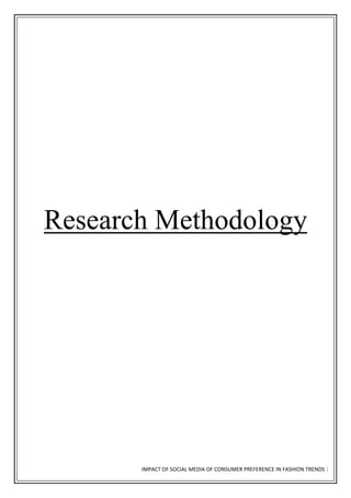 Impact of Social media on Consumer Preferences in Fashion Trends | PDF