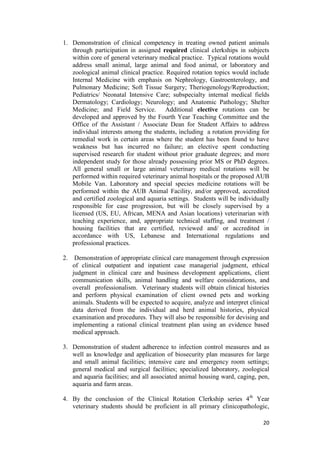 Final Committee Proposal School of Veterinary Medicine | PDF