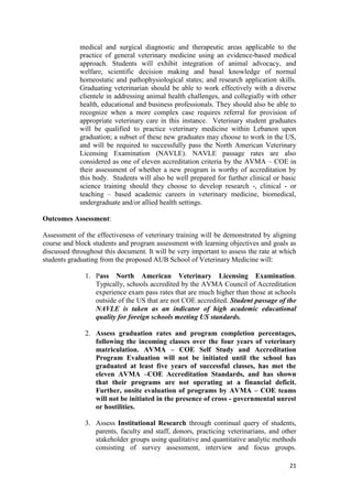 Final Committee Proposal School of Veterinary Medicine | PDF