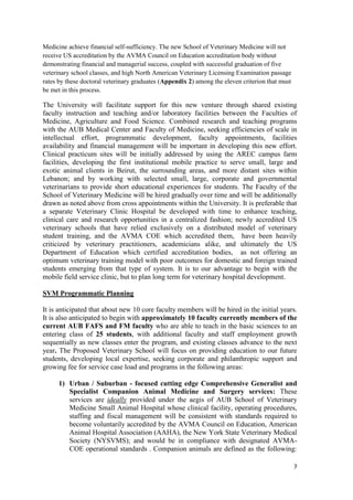 Final Committee Proposal School of Veterinary Medicine | PDF