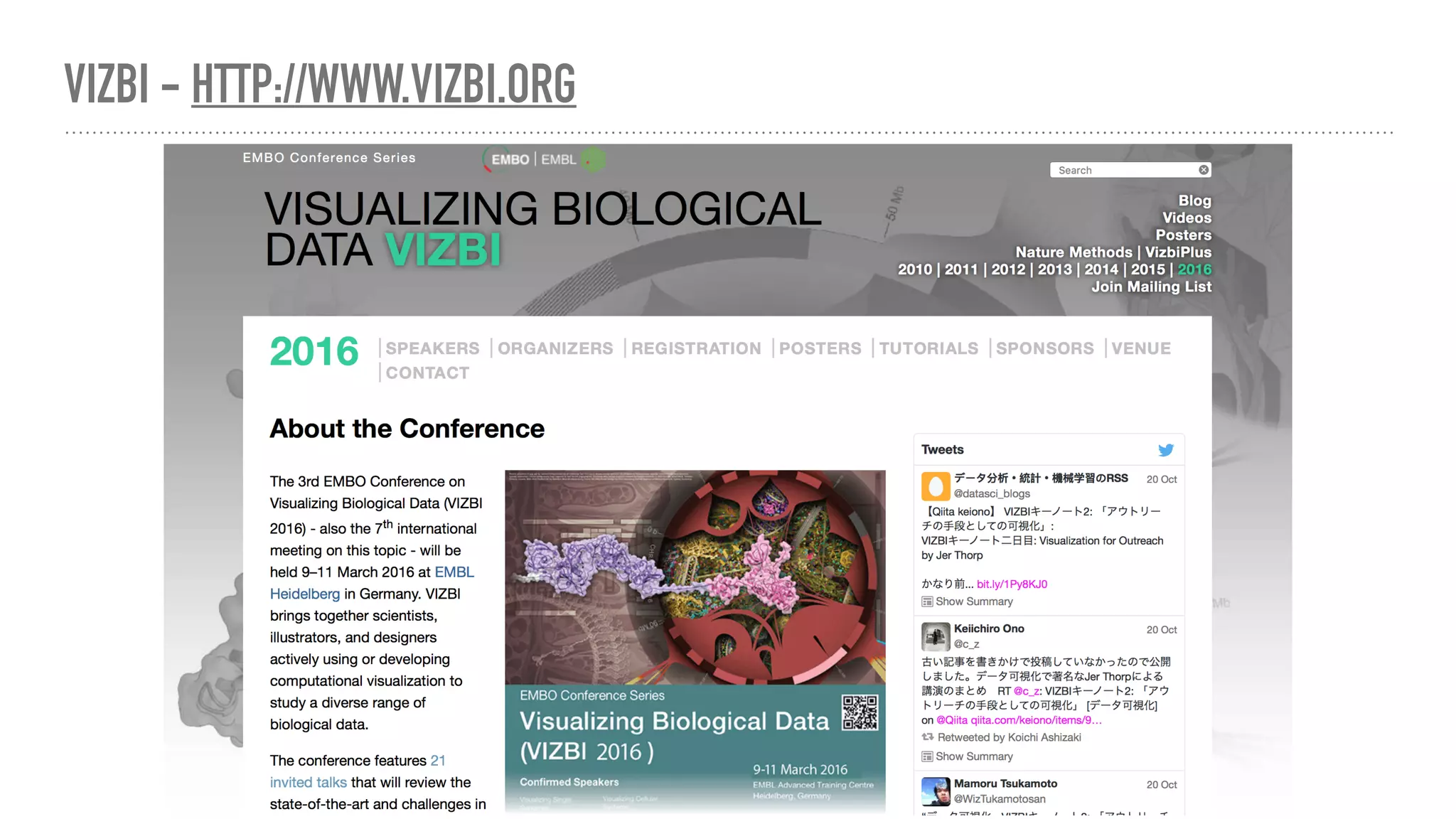 VIZBI - HTTP://WWW.VIZBI.ORG
 